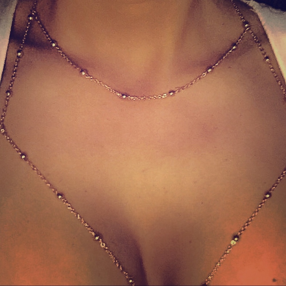 Back in stock! SILVER Bra chain